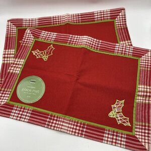 Martha Stewart Everyday Winter Jubilee Christmas Placemats Set of 2 Kmart